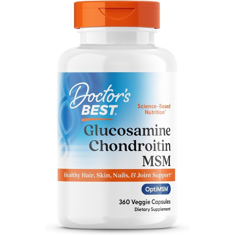 Doctor's Best Glucosamine Chondroitin Msm with OptiMSM Capsules, Exp: 12/2026